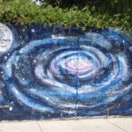 A galaxy wall painting