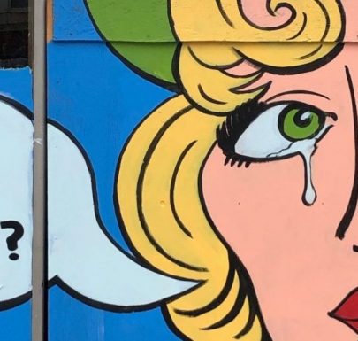 A mural on the side of a building that says did you wash your hands?.