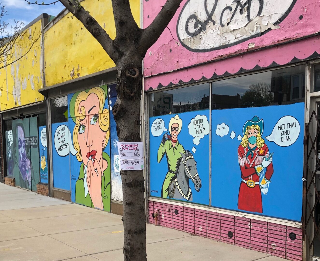 Animated street wall