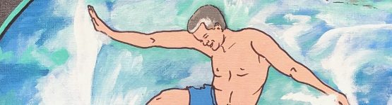 Gangsta Surfer painting