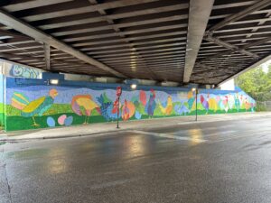 Chicken mural for OIPA